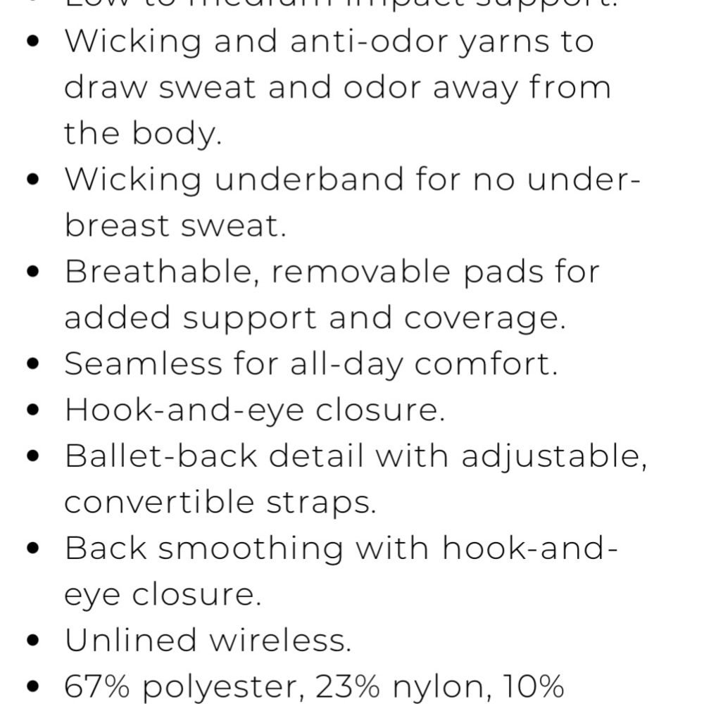 Soma sports bra 42C black no underwire - Picture 5 of 6